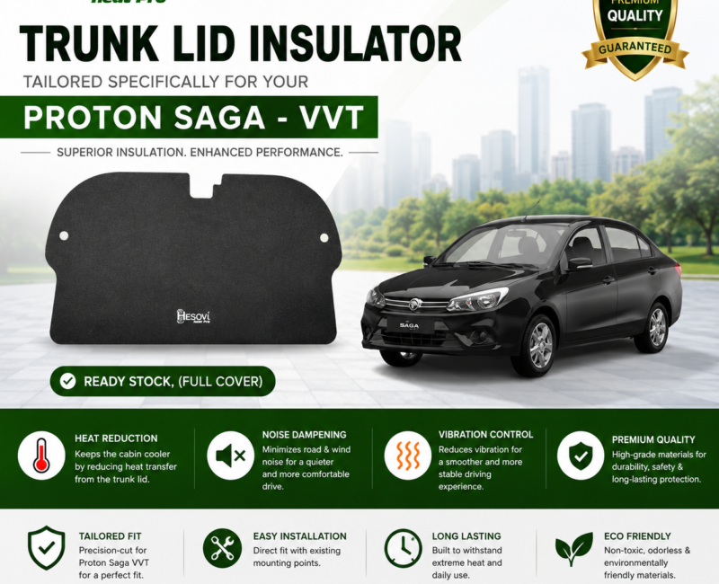 Proton Saga VVT MC1, MC2 (2016-2025) Trunk lid Cover